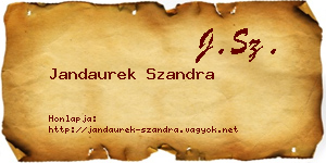 Jandaurek Szandra névjegykártya